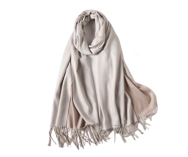 Cashmere headscarf in Jet Stream